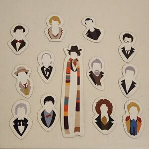 Dr Who Doctors Magnet Set Of 13
